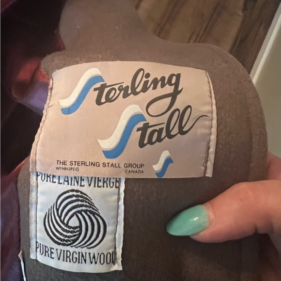 Vintage Sterling Stall Fur Lined Wool Coat - Picture 2 of 3